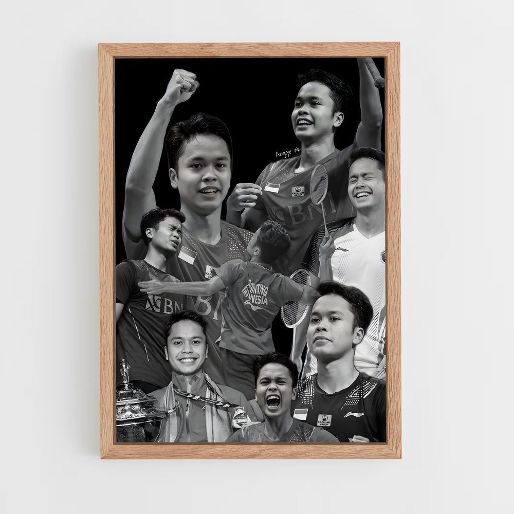 Poster La Victoire de Singapour – affiche Badminton (vue 4)